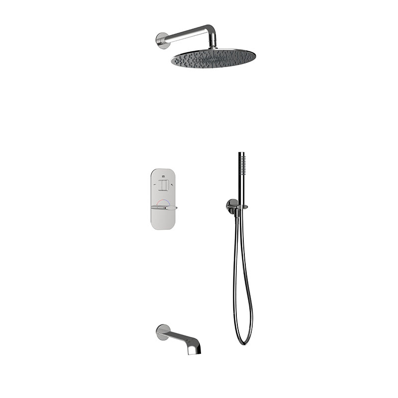 Matt Black Concealed Shower